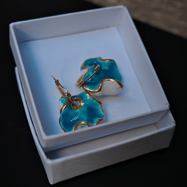Earrings BLUE&GOLD