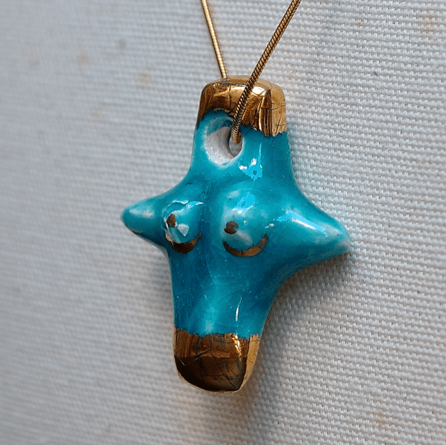 Ceramic jewellery BLUE CROSS