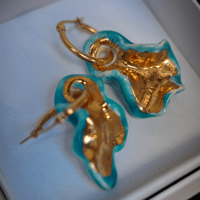 Earrings BLUE&GOLD