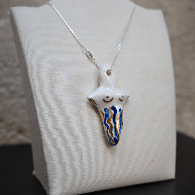 Ceramic jewellery Woman Cross