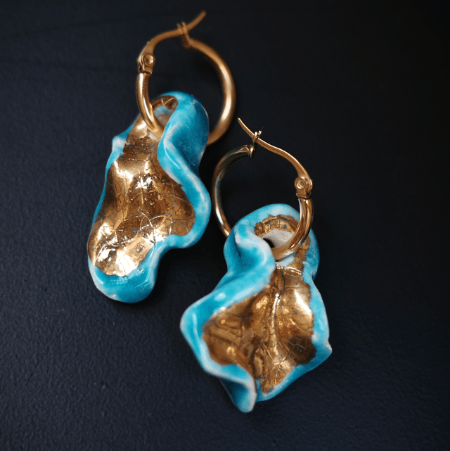 Earrings BLUE&GOLD