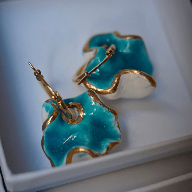 Earrings BLUE&GOLD