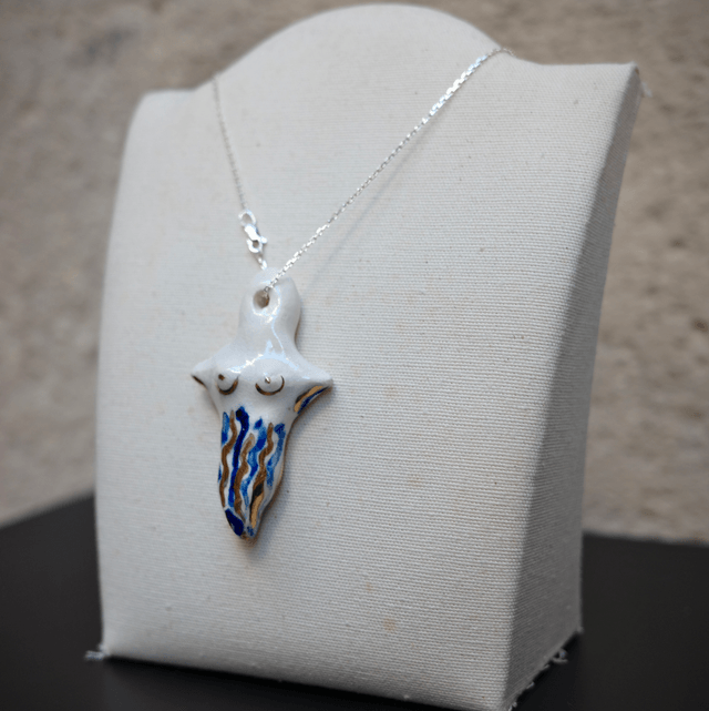 Ceramic jewellery Woman Cross