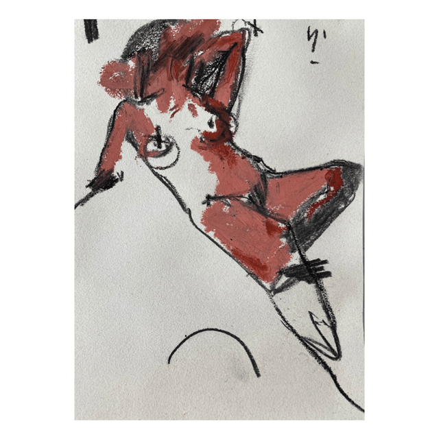 Olga Stein- Drawing from the series "Separation the spirit from the body"