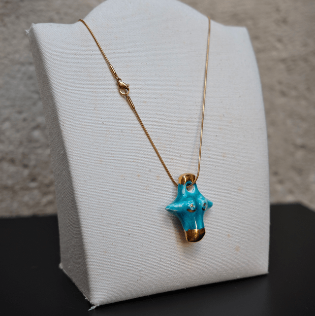 Ceramic jewellery BLUE CROSS