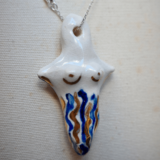Ceramic jewellery Woman Cross