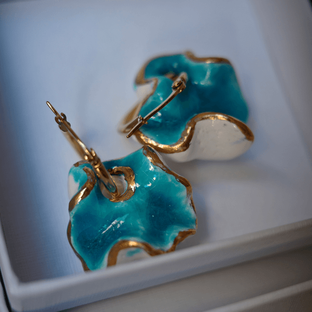 Earrings BLUE&amp;GOLD