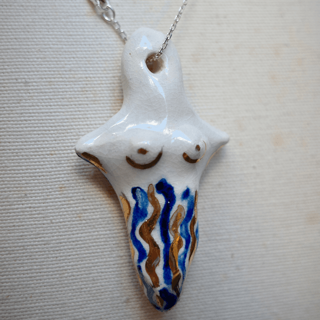 Ceramic jewellery Woman Cross